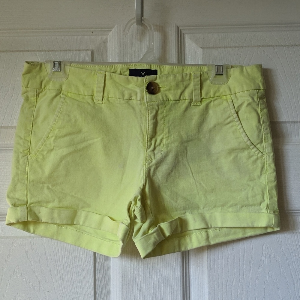 Neon midi shorts